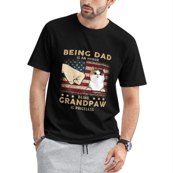 Being Grandpaw Is Priceless - Gift for Dad, Personalized Unisex T-Shirt - lovscape