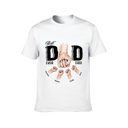 Best Dad Ever Ever - Family Personalized Custom Unisex T-shirt - Father's Day, Birthday Gift For Dad - lovscape