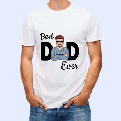 Best Dad Ever Young Man Personalized Shirt - lovscape