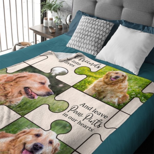 Best Friends Come Into Our Lives - Upload Image - Personalized Blanket - Lovscape