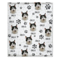 Colorful Upload Pet Image - Gift For Cat Lovers - Personalized Blanket - Lovscape