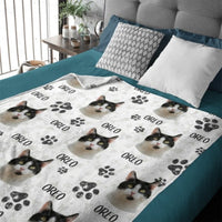 Colorful Upload Pet Image - Gift For Cat Lovers - Personalized Blanket - Lovscape