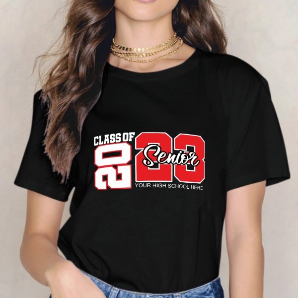 Custom Name T Shirt Senior 2023 Class of 2023 - Graduation Gift - lovscape