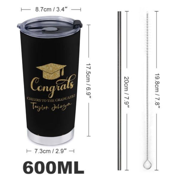 Custom Personalized Class of 2023 Tumblers - Graduation Memorial Gift - Lovscape