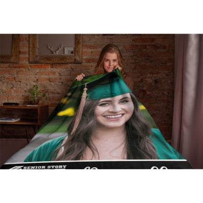 Custom Photo Graduation Blanket Senior 2023 Gift - Lovscape