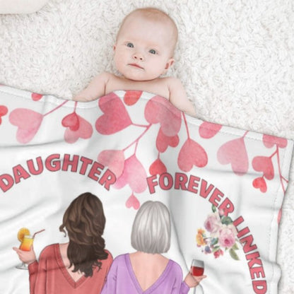 First My Mother Forever My Friend Blanket - Gift For Mom - Lovscape