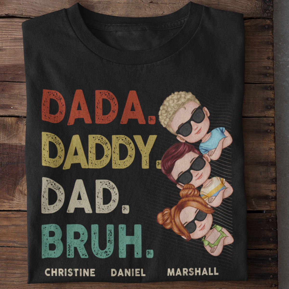 Tu es notre papa papa papa maman maman maman - T-shirt unisexe personnalisé personnalisé pour la famille - fête des pères, fête des mères, cadeau d'anniversaire pour papa, maman