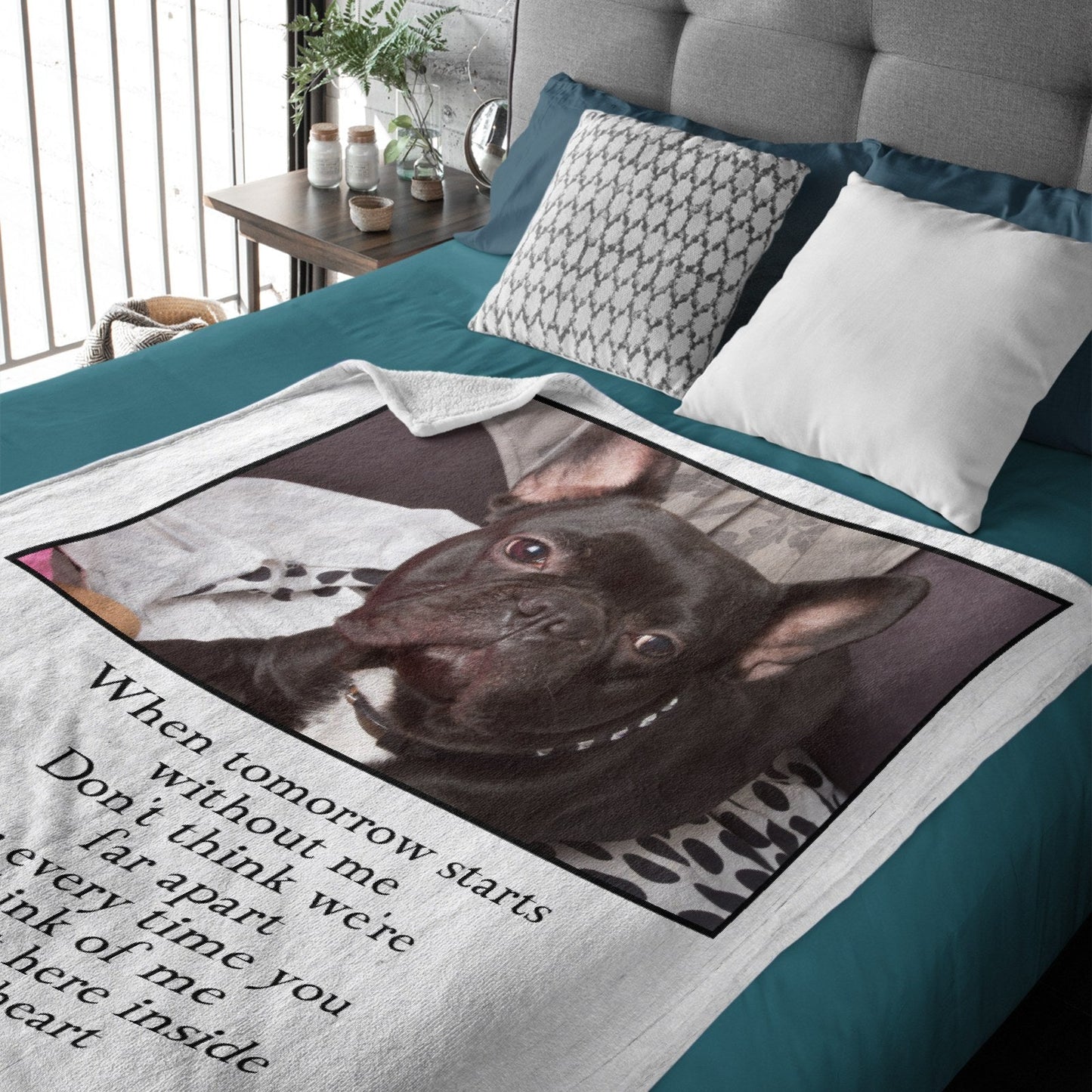 For Every Time You Think Of Me, I'm Right Here Inside Your Heart - Upload Image, Personalized Blanket - Lovscape