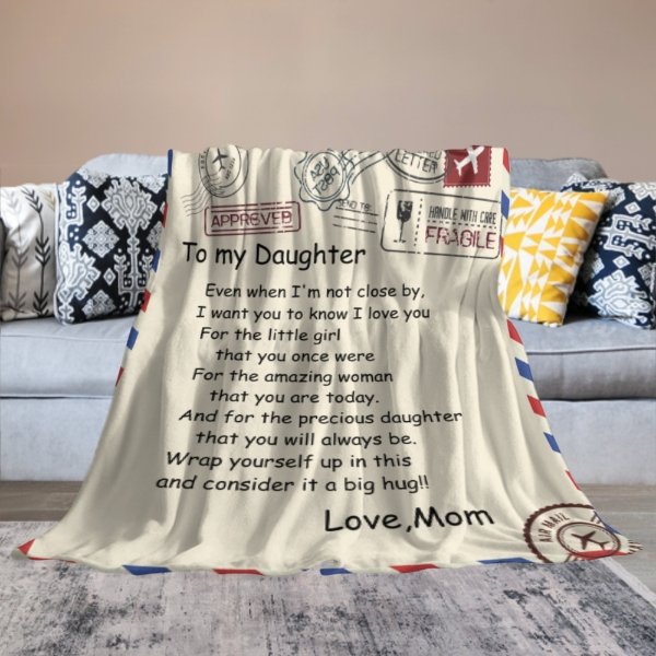 For My Little Girl That You Once Were - Family Blanket - Christmas Gift For Daughter From Mom - Lovscape