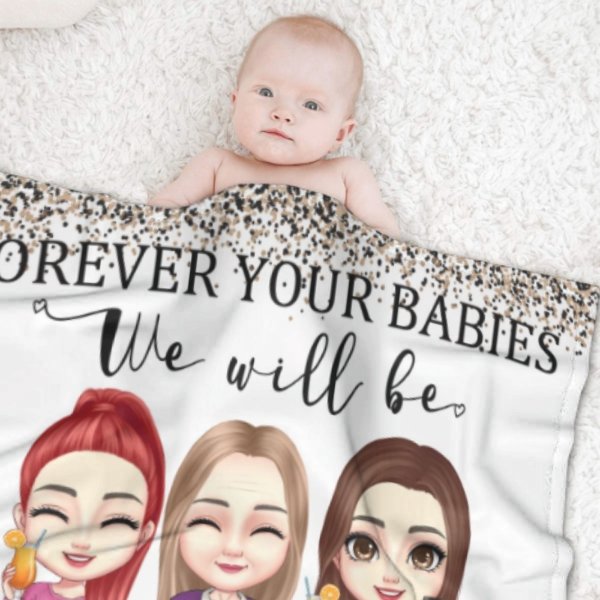 Forever Your Babies We Will Be - Gift For Mom - Personalized Blanket - Lovscape