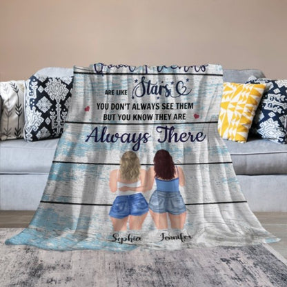 Good Friends Are Like Stars Blanket - Gift For Bestie - Lovscape