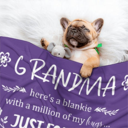 Here's A Blankie With A Million Of My Hugs - Family Blanket - New Arrival, Christmas Gift For Grandma - Lovscape