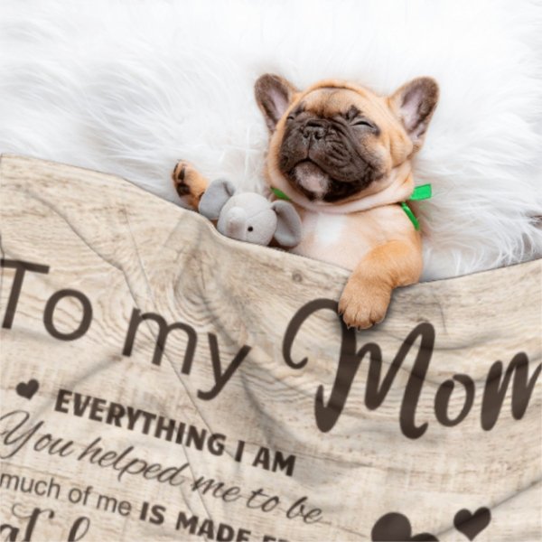 I Love You With All My Heart - Upload Image, Gift For Mom, Personalized Blanket - Lovscape