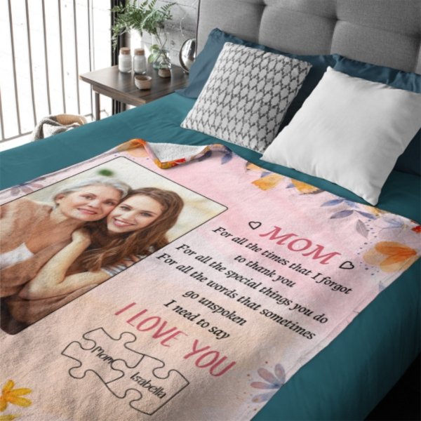 I Need To Say I Love You - Upload Image, Gift For Mom, Personalized Blanket - Lovscape