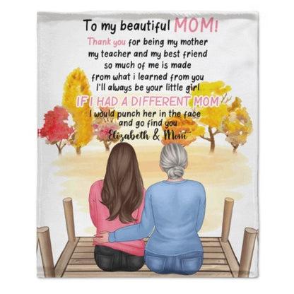 I'll Always Be Your Little Girl - Gift For Mom - Personalized Blanket - Lovscape