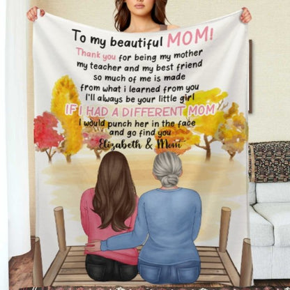 I'll Always Be Your Little Girl - Gift For Mom - Personalized Blanket - Lovscape