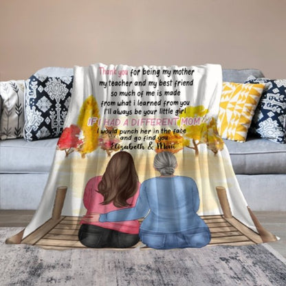 I'll Always Be Your Little Girl - Gift For Mom - Personalized Blanket - Lovscape