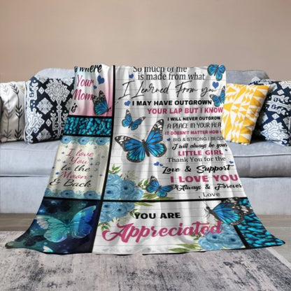 I'll Always Be Your Little Girl, Mom - Family Blanket - Gift For Mother From Daughter - Lovscape