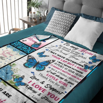 I'll Always Be Your Little Girl, Mom - Family Blanket - Gift For Mother From Daughter - Lovscape