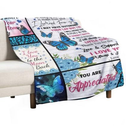 I'll Always Be Your Little Girl, Mom - Family Blanket - Gift For Mother From Daughter - Lovscape