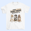 Livraison gratuite✈️Vous m'appartenez - T-shirt unisexe personnalisé pour chien - Fête des pères, cadeau pour les propriétaires d'animaux, les amoureux des animaux