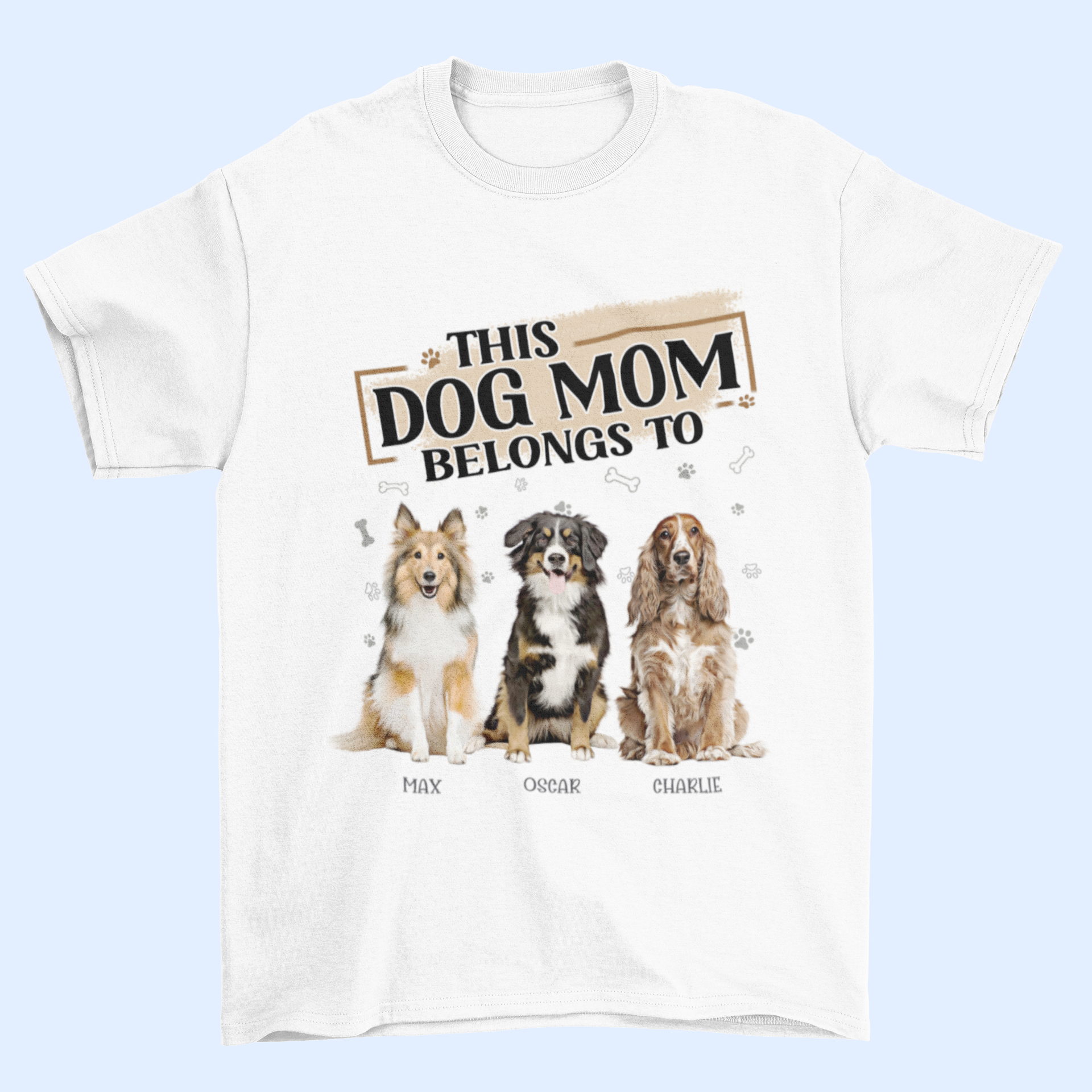 Livraison gratuite✈️Vous m'appartenez - T-shirt unisexe personnalisé pour chien - Fête des pères, cadeau pour les propriétaires d'animaux, les amoureux des animaux