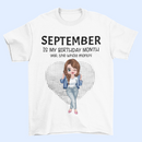 It's My Birthday Month - Family Personalized Custom Unisex T-shirt - Birthday Gift For Family Members