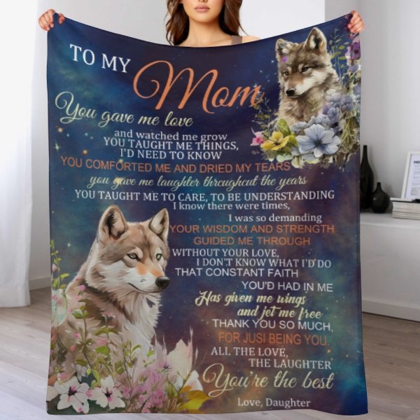 Mom, You Are The Best - Family Blanket - New Arrival, Christmas Gift For Mother From Daughter - Lovscape