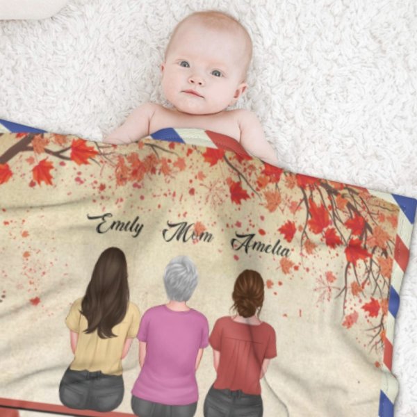 My Dear Mom I Need To Say I Love You - Family Personalized Custom Blanket - Christmas Gift For Mom From Daughter - Lovscape