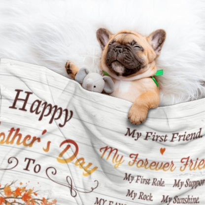 My Everything My Best Friend My Whole World My Mom - Gift For Mother's Day, Personalized Blanket - Lovscape