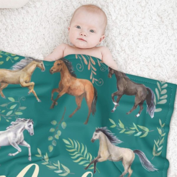 Name Custom Horse Blanket - Gifts for Girls - Lovscape