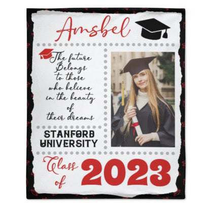 Personalized Customized Name Blanket - Graduation Gift - Lovscape