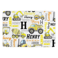 Personalized Name Construction Decorative Mat - Gift for Baby Birthday - Lovscape