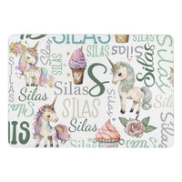 Personalized Name Custom Unicorn Decorative Mat - Lovscape