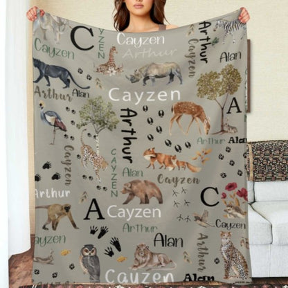 Personalized Name Hunting Blanket - Gifts for Kids - Lovscape