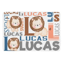 Personalized Name Lion Decorative Mat - Lovscape