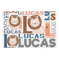 Personalized Name Lion Decorative Mat - Lovscape