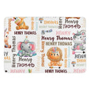 Personalized Woodland Animals Decorative Mat - Lovscape