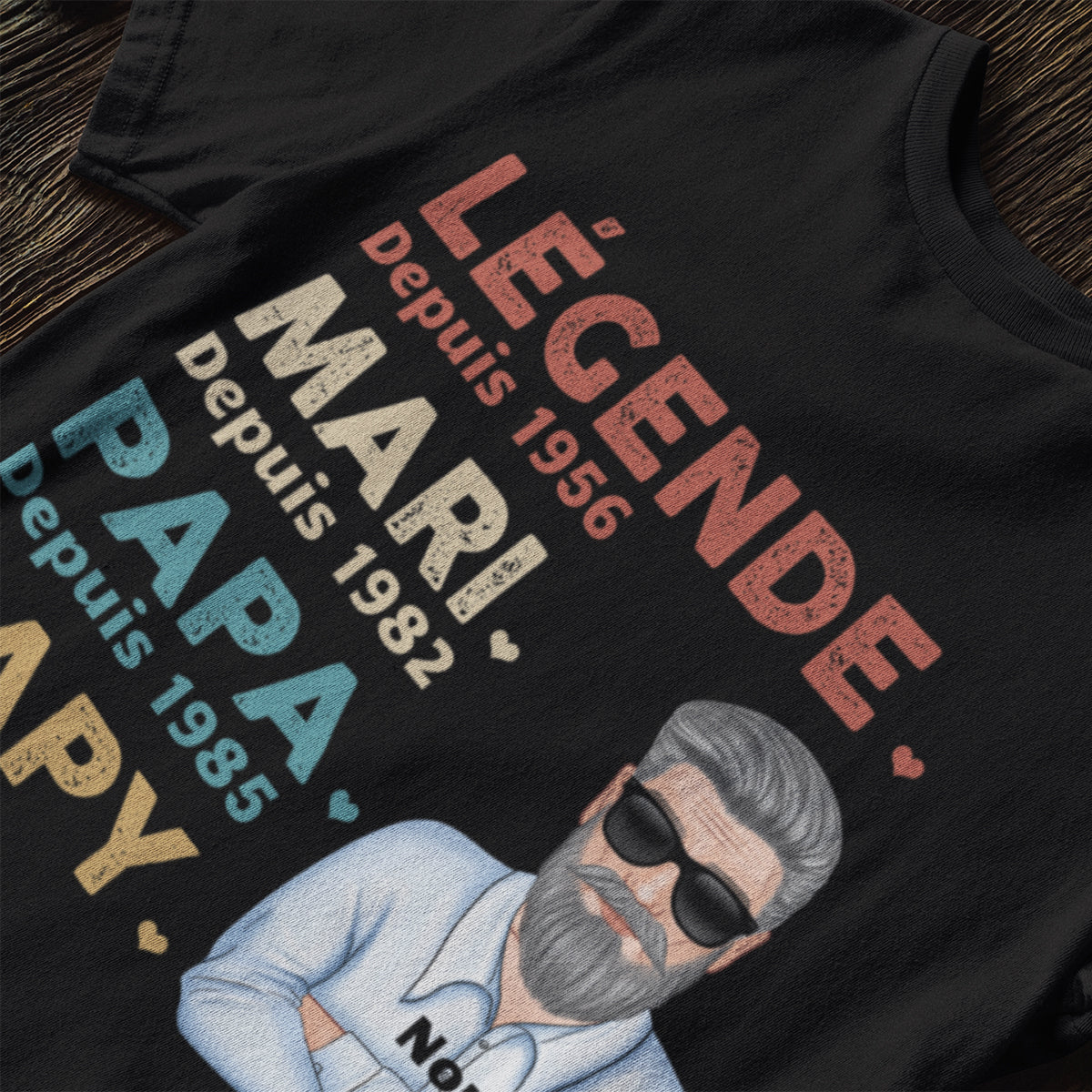 Mari papa grand-père t-shirt