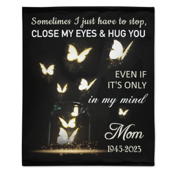 Sometimes I Just Have To Stop Personalized Memorial Fleece Blanket - Lovscape