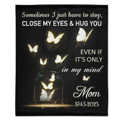 Sometimes I Just Have To Stop Personalized Memorial Fleece Blanket - Lovscape