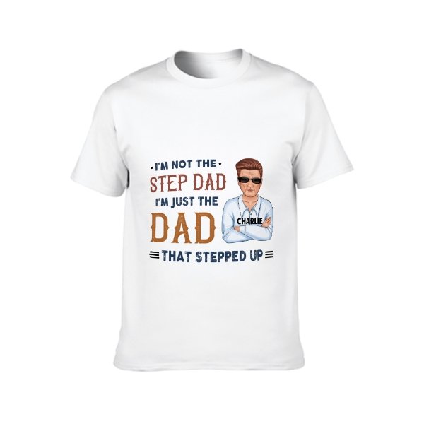 Step Dad Young Man Personalized Shirt - lovscape