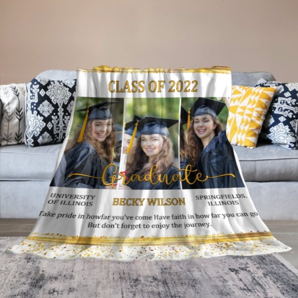 Taking Pride In How Far You've Come And Having Faith In How Far You Can Go - Upload Image, Personalized Blanket - Lovscape