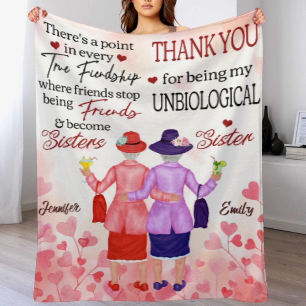 Merci d'être ma sœur non biologique - Cadeau pour Bestie - Couverture personnalisée
