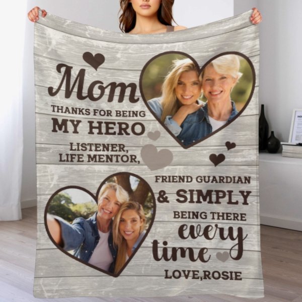 Merci d'être simplement là à chaque fois - Télécharger une image, un cadeau pour maman, une couverture personnalisée 