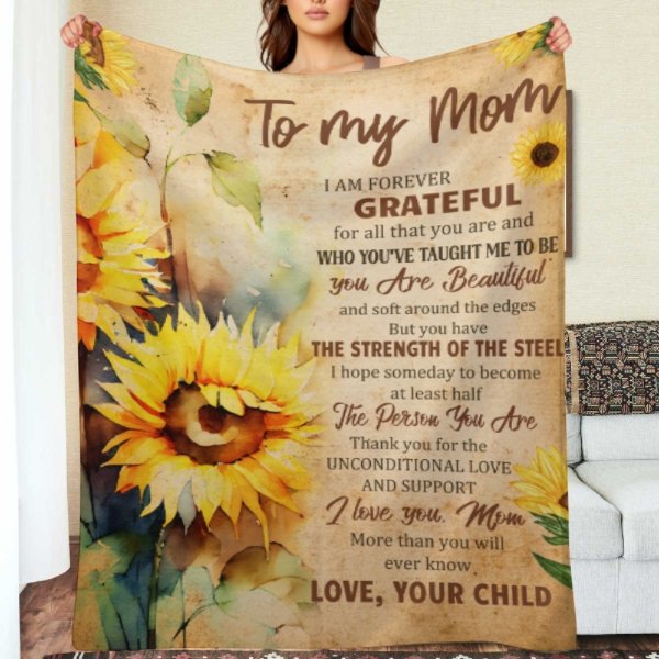 Merci pour l'amour et le soutien inconditionnels - Couverture - À ma mère, cadeau pour maman, cadeau de maman de la fille et du fils, cadeau d'anniversaire pour maman 