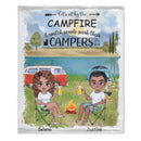 The Best Memories Are Made Camping - Husband & Wife - Gift For Camping Couples, Personalized Blanket - Lovscape