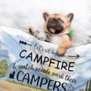 The Best Memories Are Made Camping - Husband & Wife - Gift For Camping Couples, Personalized Blanket - Lovscape