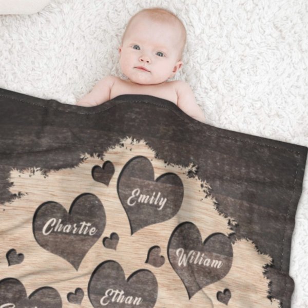 This Grandma Belongs To These Kids - Personalized Blanket - Lovscape