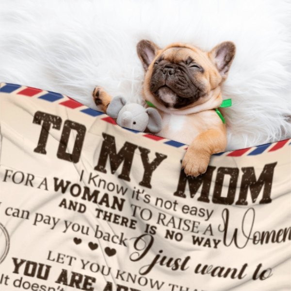 To My Beloved Mom - Personalized Blanket - Lovscape